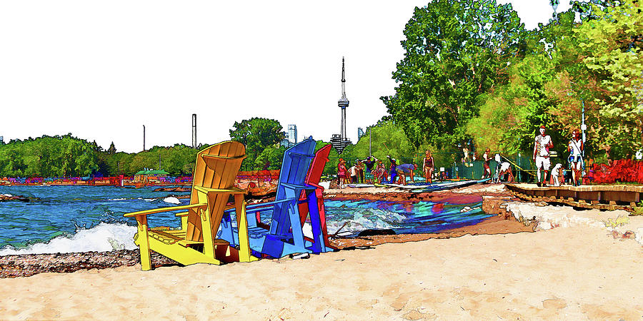 Beach Digital Art - Summer Day by Alex Pyro