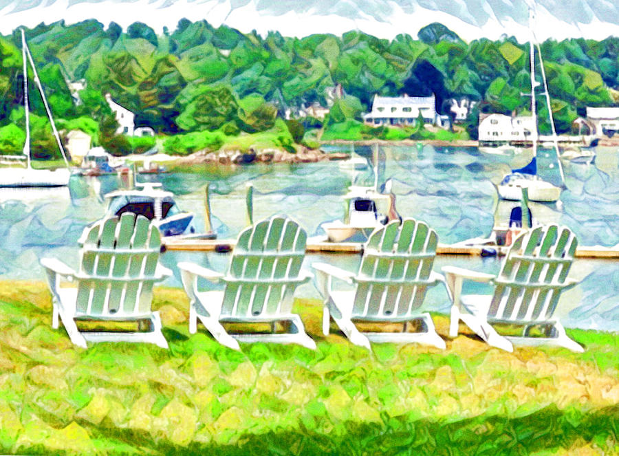 Adirondack Chairs Digital Art By Ernest Smith Fine Art America   Adirondack Chairs Ernest Smith 