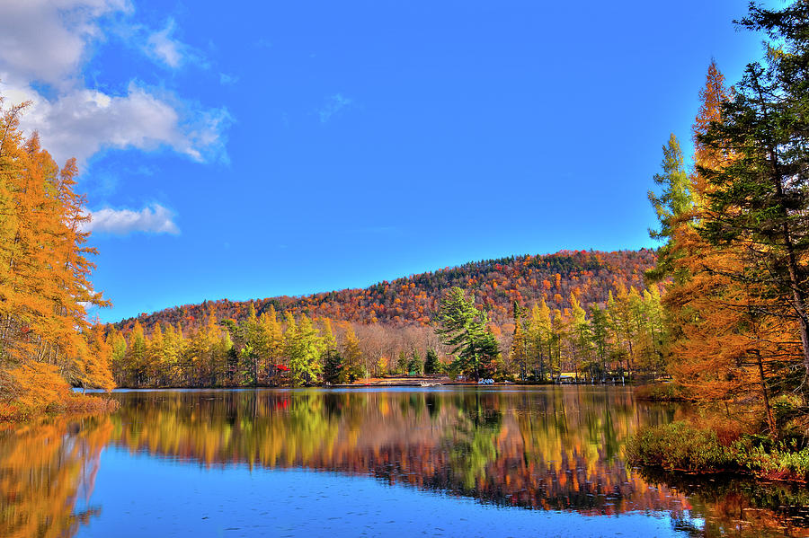 Adirondack Fall Reflections Photograph by David Patterson