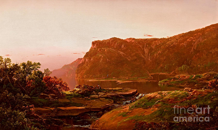 Adirondack View 1864 Painting by Peter Ogden