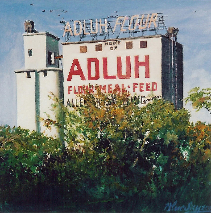 Adluh Flour Painting - Adluh by Blue  Sky