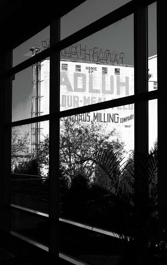 Adluh Flour Window B W 1 Photograph by Joseph C Hinson