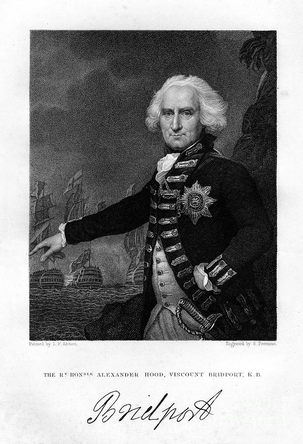 Admiral Alexander Hood 1726-1814, 1st Drawing by Print Collector
