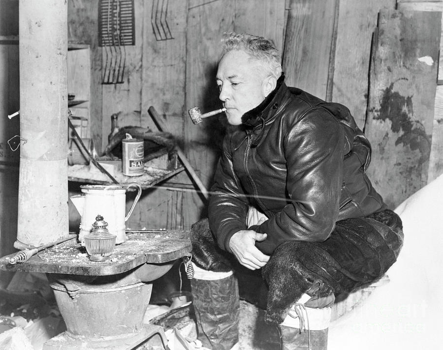 Admiral Byrd Relaxing During Expedition Photograph by Bettmann