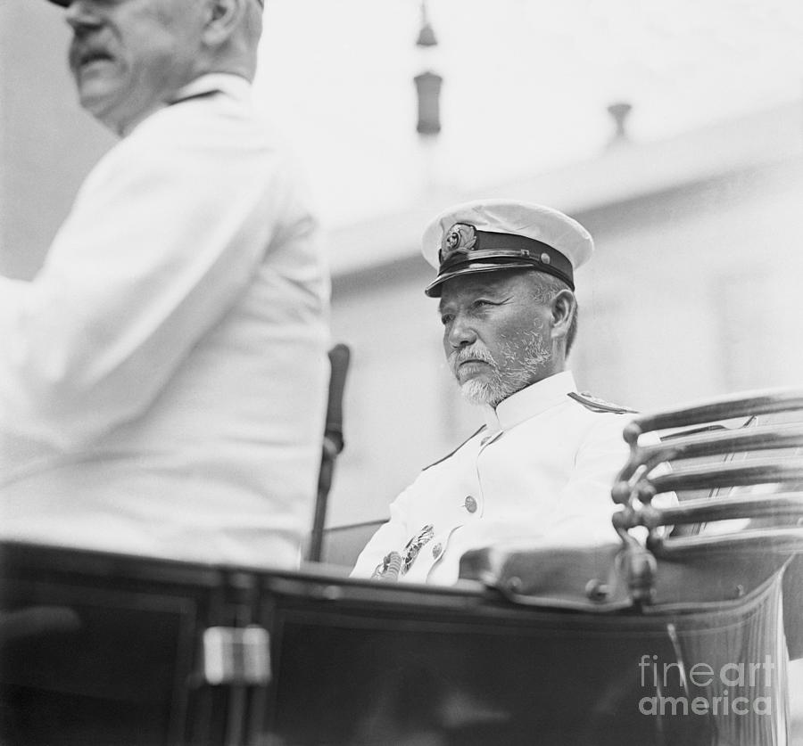 Admiral Heichachiro Togo On Ship Deck Photograph by Bettmann