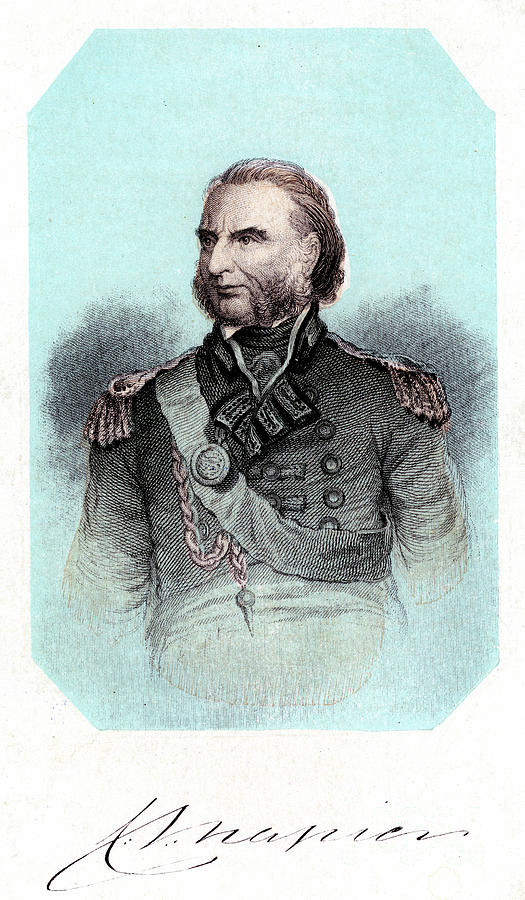 Admiral Sir Charles John Napier Drawing by Print Collector