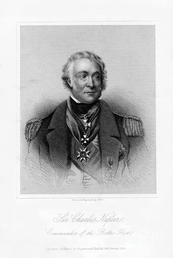 Admiral Sir Charles Napier, Commander Drawing by Print Collector