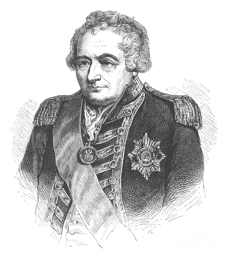 Admiral Sir John Jervis Drawing by Print Collector