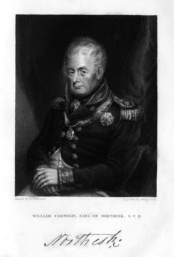 Admiral William Carnegie 1756-1831, 7th Drawing by Print Collector