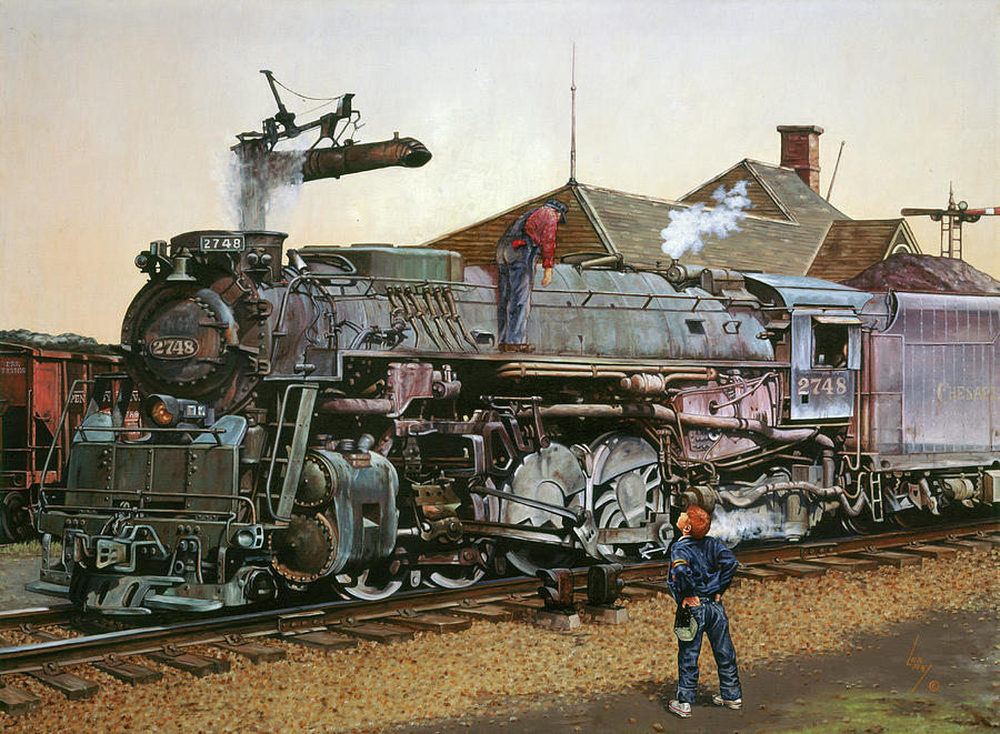 Transportation Painting - Admiration by Les Ray