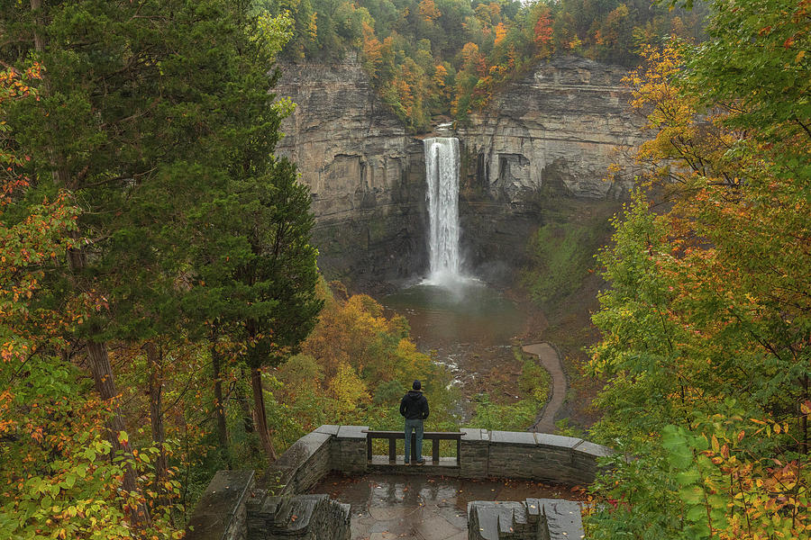 Admiring Taughannock Falls by Dan Sproul Admiring Taughannock Falls by Dan Sproul