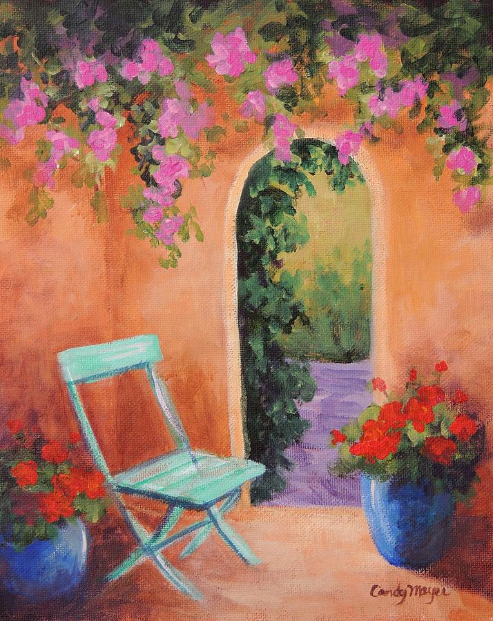 Adobe Archway Painting by Candy Mayer