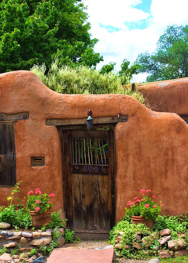Adobe House Vibrant Photograph by Mary Pille