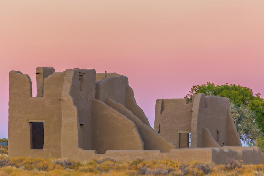 Adobe Ruins After Sunset Photograph by Marc Crumpler