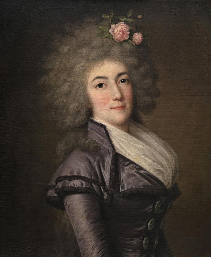 Adolf Ulrik Wertmuller / Portrait of Dona Ines Maria Aguirre y Yoldi, 1790, Swedish School. Painting by Adolf Ulrik Wertmuller -1751-1811-
