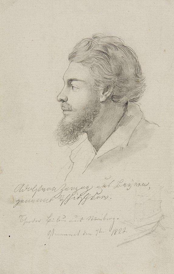 Adolf Zimmermann , Portrait of 'Adolf von Zerzog from Bavaria' in