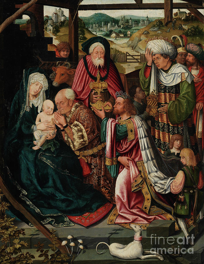 Adoration of the Kings, 1520 Painting by Dutch School