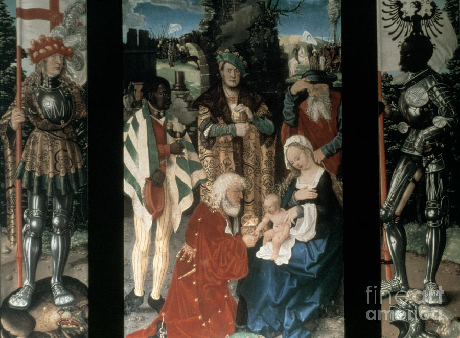Adoration Of The Magi, 1507. Artist Drawing by Print Collector