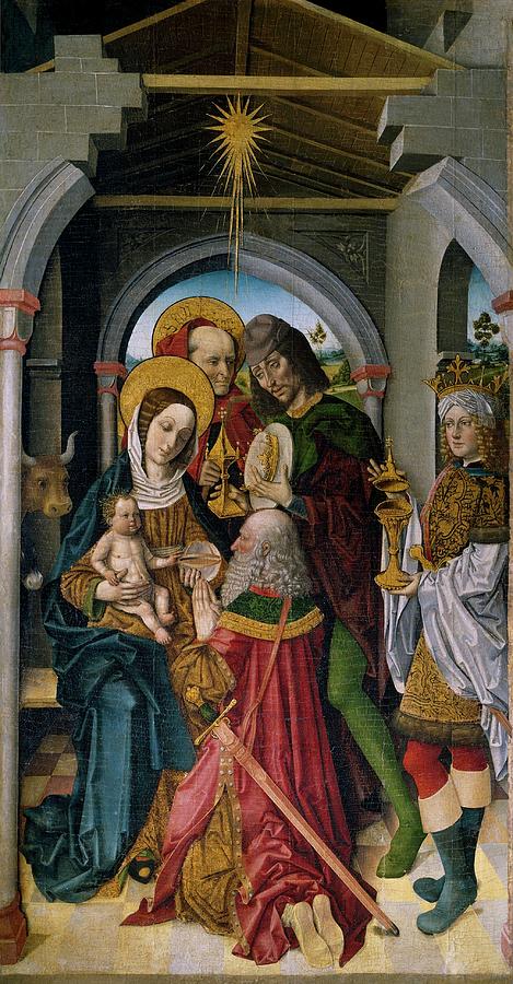 Adoration of the Magi, ca. 1500, Spanish School, Panel, 214 cm x 109 cm,... Painting by Master of the Sisla -15th-16th cent -