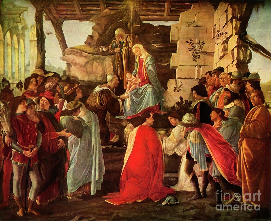 Adoration Of The Magi Drawing by Print Collector