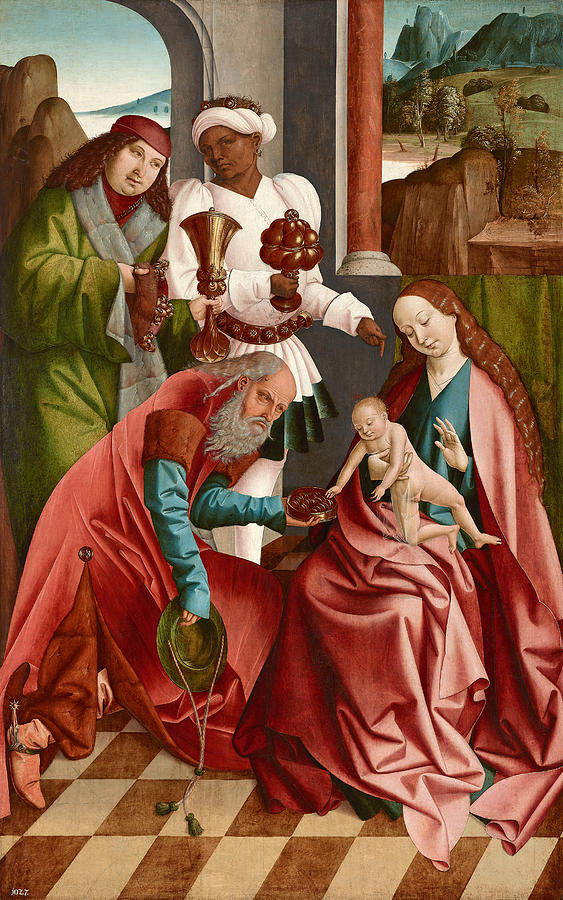 Adoration Of The Magi Painting by Rueland Frueauf the Elder