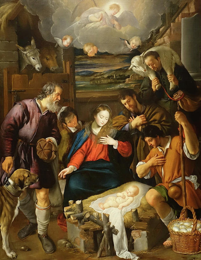 Adoration Of The Shepherds Painting by Mountain Dreams - Fine Art America