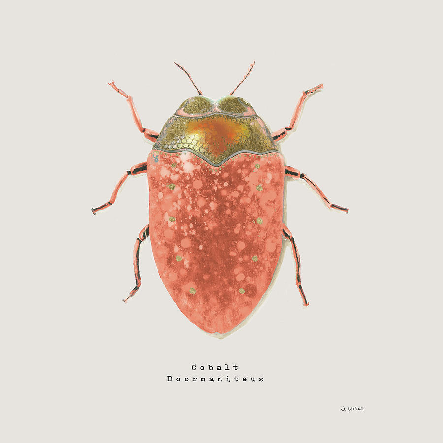 Animal Painting - Adorning Coleoptera V Sq Camelia by James Wiens