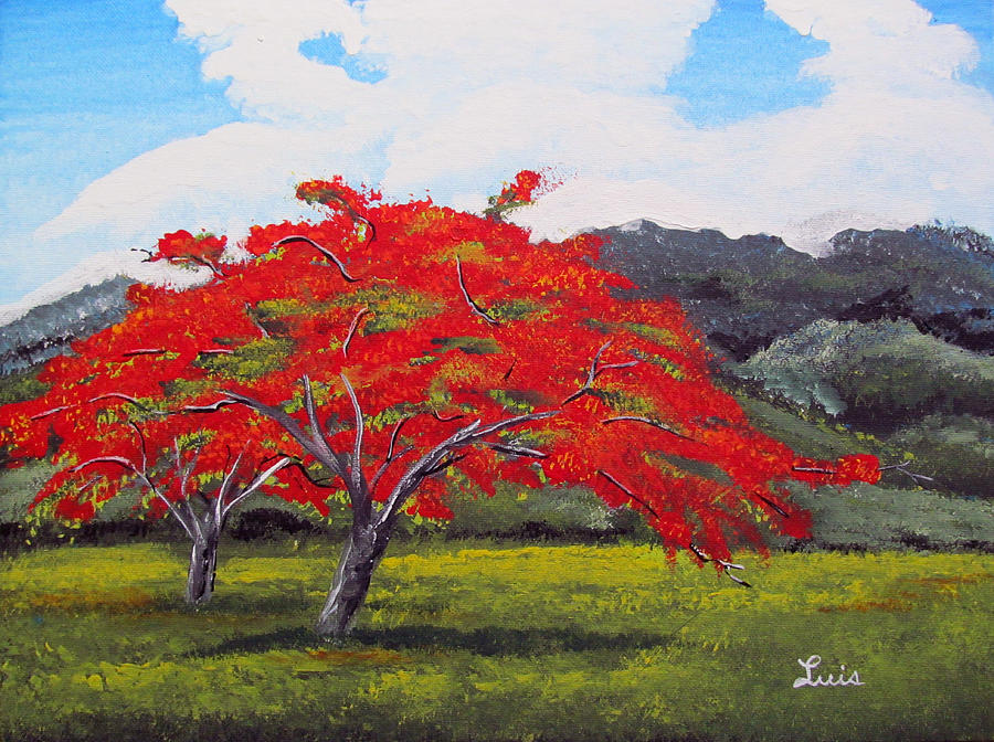 Adorning Nature Painting by Luis F Rodriguez