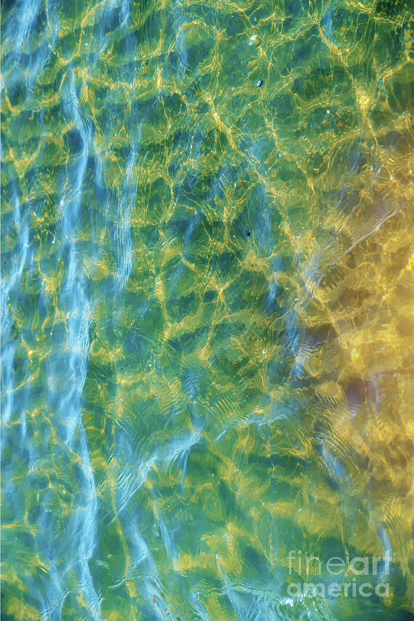 Adriatic water abstract pattern Photograph by Marina Usmanskaya