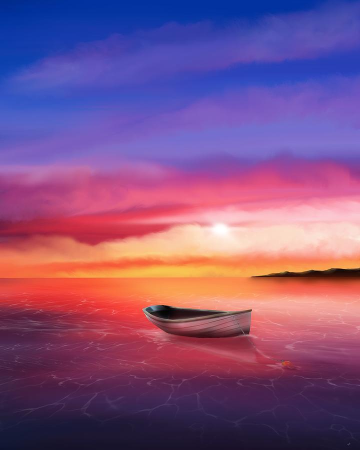 Adrift at Eventide Painting by Mark Taylor - Fine Art America