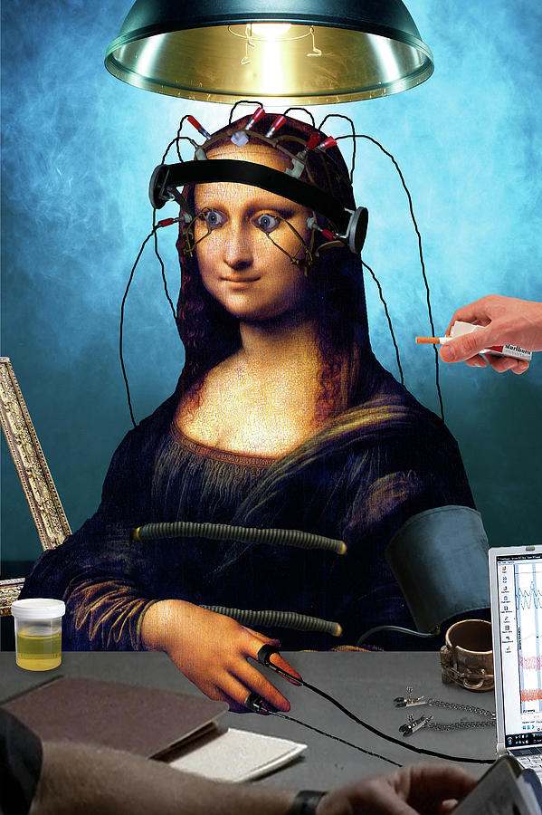 Mona Lisa Mixed Media - Advanced Diagnostic Techniques For Image Authentification by Aberrant Art