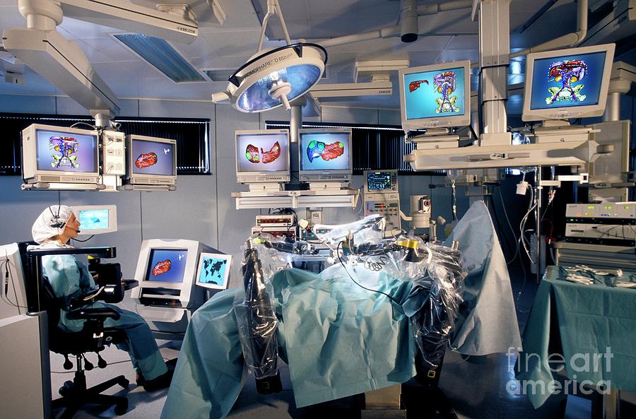 Advanced Robotic Surgery Photograph By Patrick Landmann/science Photo ...