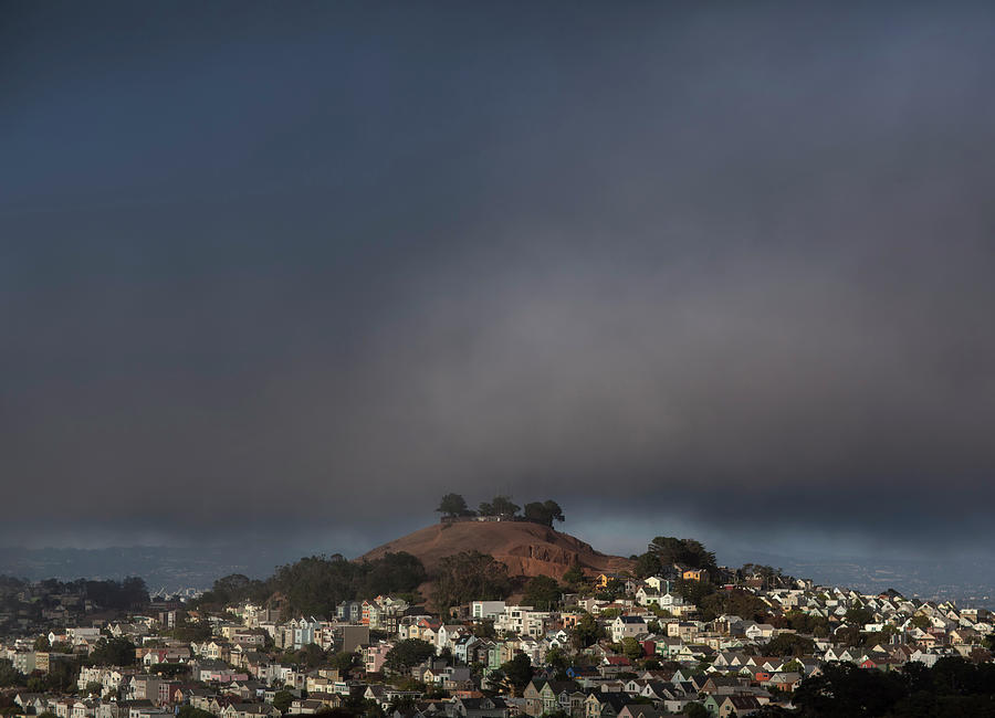 Landscape Photograph - Advection Fog Study (san Francisco) by Geoffrey Ansel Agrons