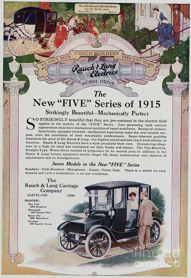 Advertisement For Five Series Carriage Photograph by Bettmann