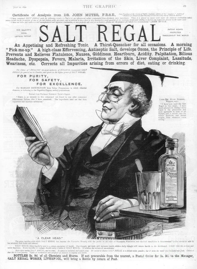 Advertisement For Salt Regal Tonic Drawing by Print Collector