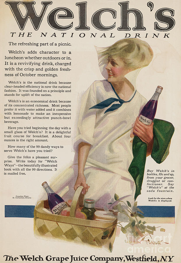 Advertisement For Welchs Grape Juice Photograph by Bettmann