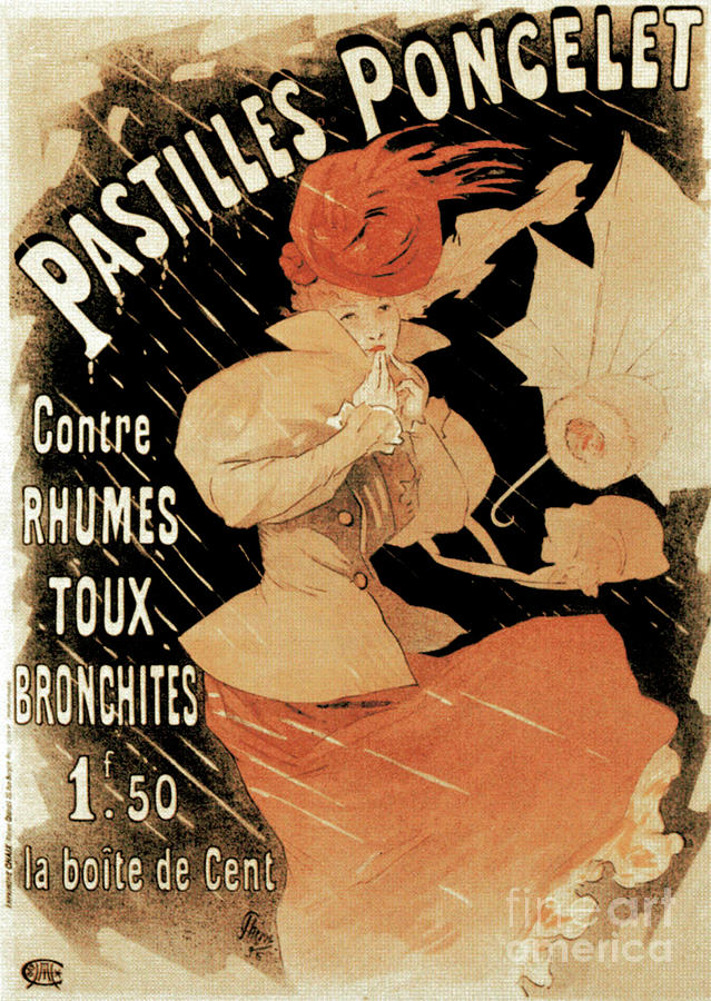 Advertising Poster For Pastilles Drawing by Heritage Images