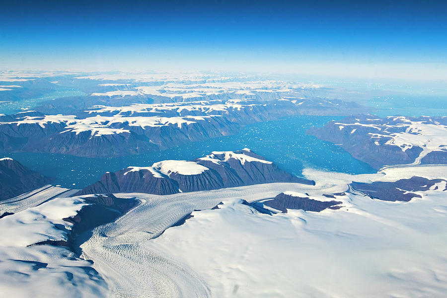Aerial Of Greenland Glaciers And Photograph by Lingbeek
