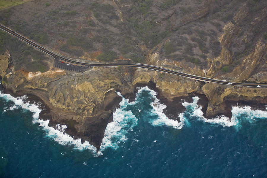Aerial Of Kalanianaole Highway And Photograph by Merten Snijders
