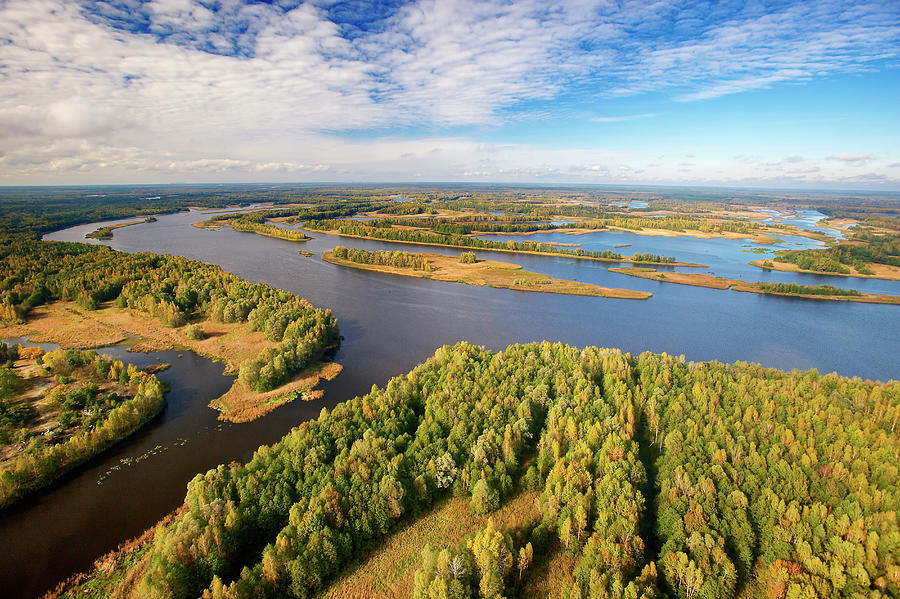 Aerial Of Pripyat River, Ukraine Photograph by James Christensen