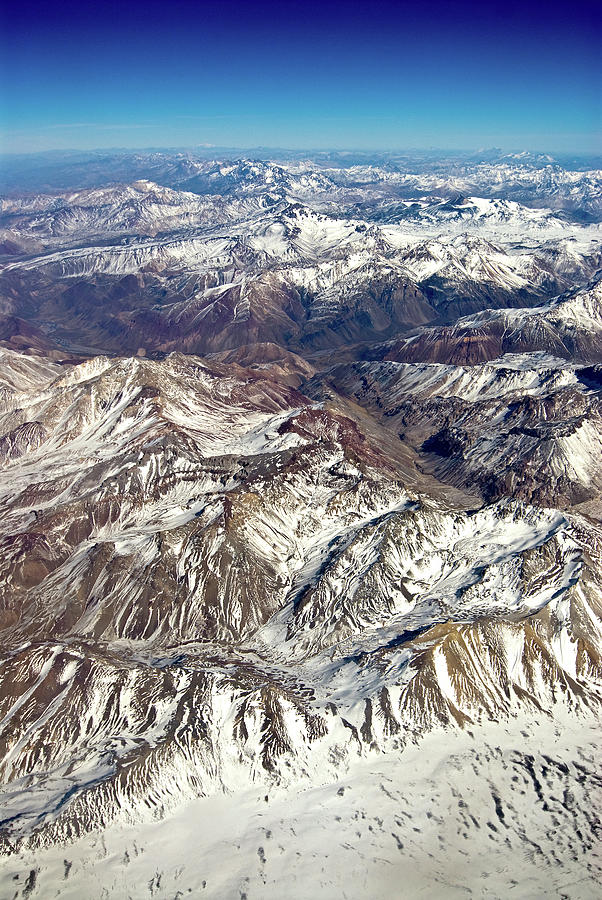 Aerial Of The Andes Between Santiago Photograph by © Gerard Prins (562) 275. All Rights Reserved.