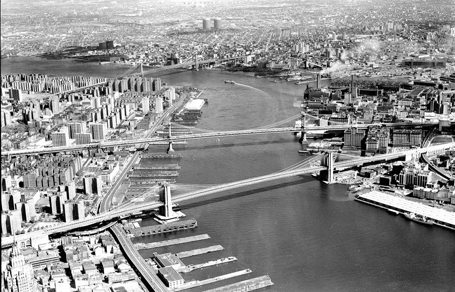 Aerial Of The Bottom To Top Brooklyn Photograph by New York Daily News Archive