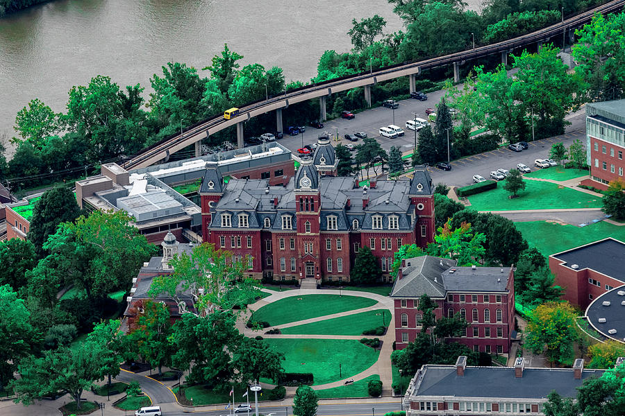 Aerial of Woodburn Hall downtown campus Photograph by Dan Friend