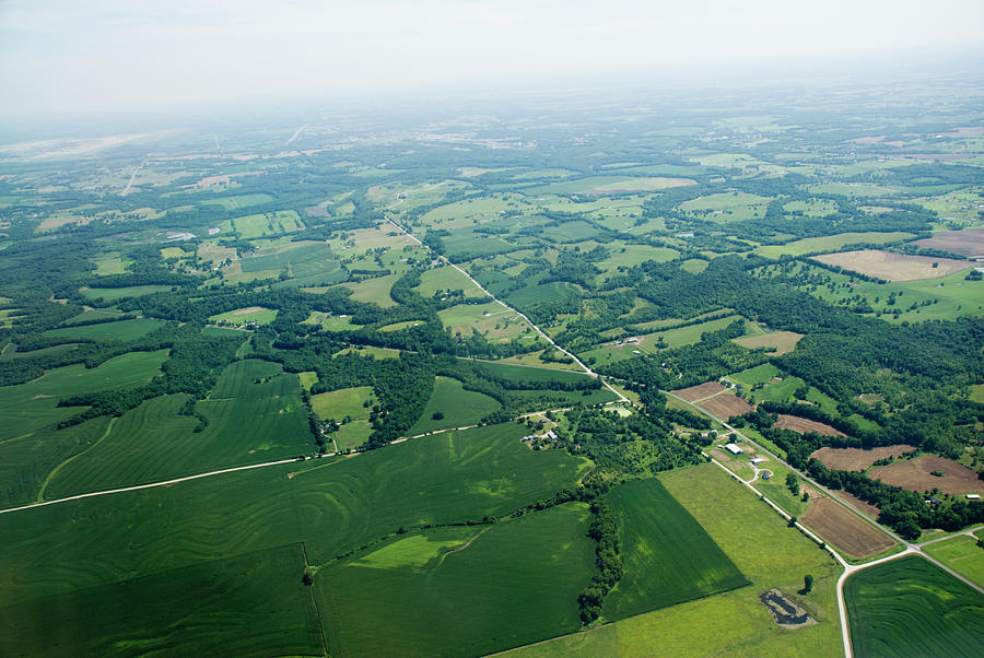 Aerial Over The Midwest Photograph by Inkkstudios