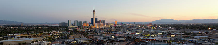 Aerial Panoramic View Of Las Vegas At Photograph by Chrisp0