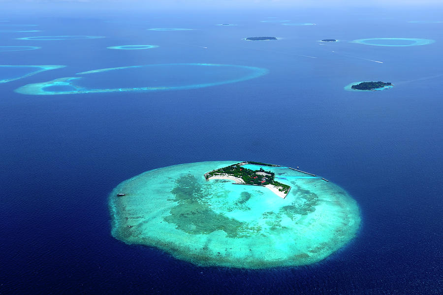 Aerial Photo From An Island Of The Photograph by Wolfgang steiner