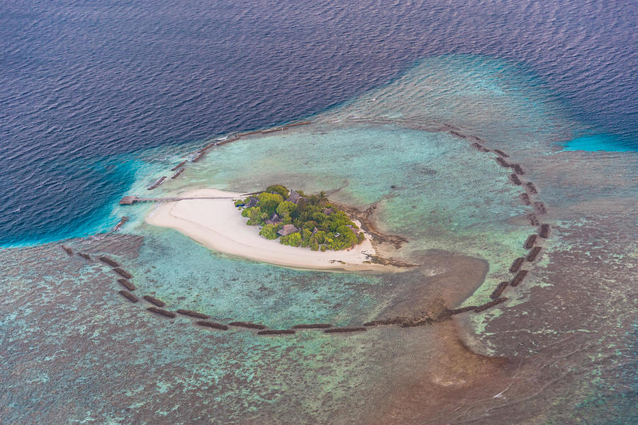 Aerial Photo Of A Private Island Photograph by Levente Bodo - Fine Art ...