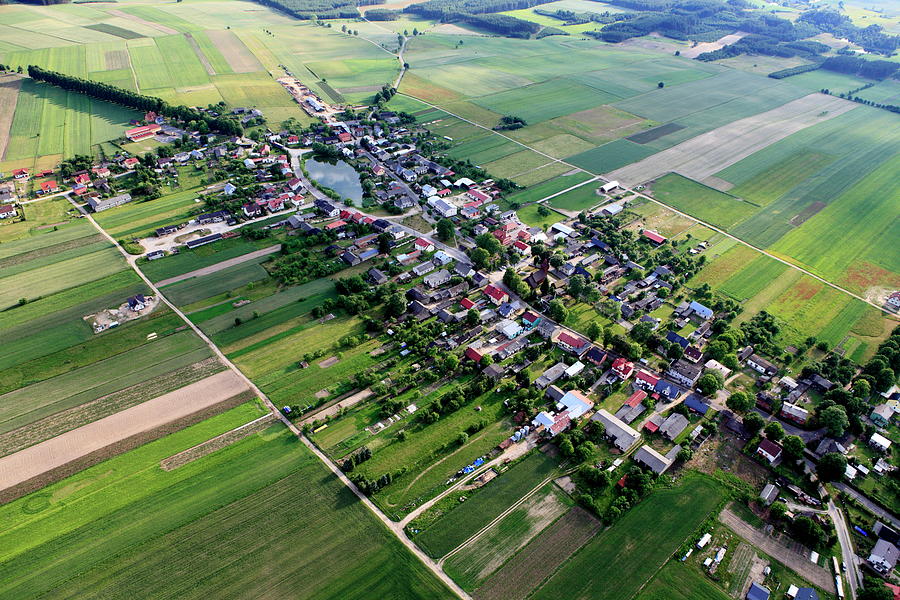 Aerial Photo Of Brzezno Szlacheckie Photograph by Dariuszpa