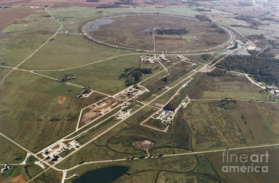 Aerial Photo Of Tevatron Accelerator Photograph by Fermi National Accelerator Laboratory/science Photo Library