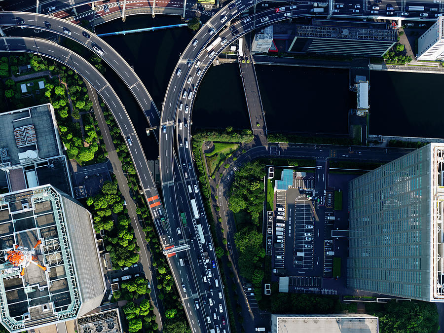 Aerial Photography Of Hamasakihashi Photograph by Michael H